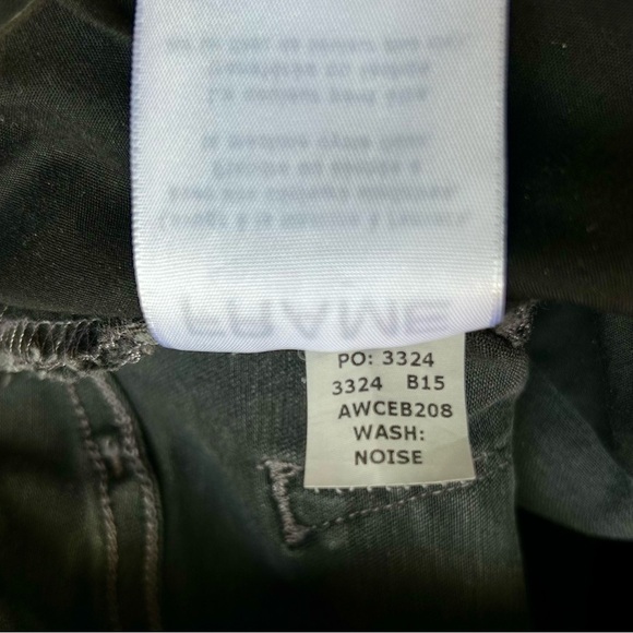 Frame Denim Ali Wide Leg Jeans High Rise Noise Charcoal Gray Exposed Buttons 28 - Picture 10 of 10